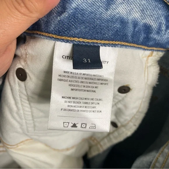 Citizens of Humanity Gaucho Vintage Wide Leg in Sodapop Light Blue Women Sz 31 - Picture 12 of 13